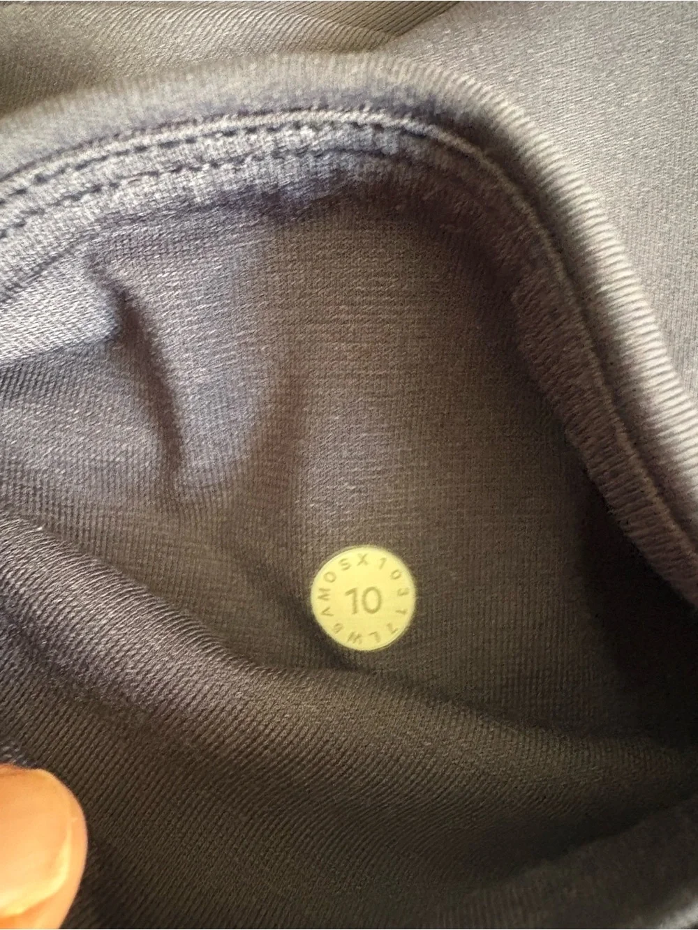 Lululemon Navy High Rise Mesh Panel Crop Leggings Size 10 Side Pockets